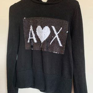 Armani Exchange sequin hoodie
